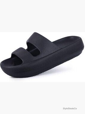 Orthopedic Slide Sandals with Arch Support Pillow Soft Recovery Slip On